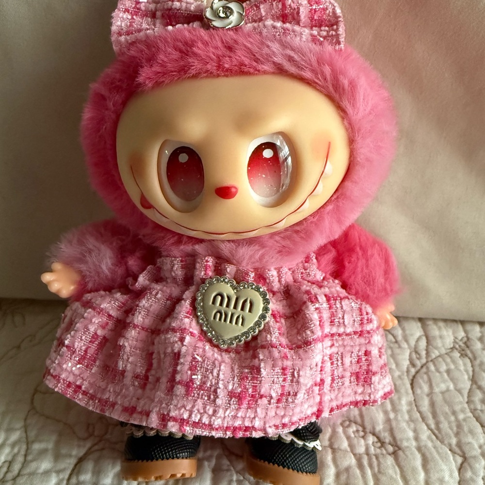 🔥 Fire Sale 🔥
Labubu “Miu Miu” Pink Dress Set with Bow